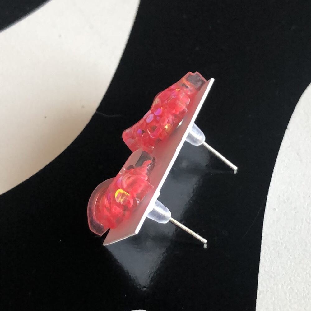 4 for $20 Pink Glitter Unicorn Stud Earrings - Picture 3 of 4